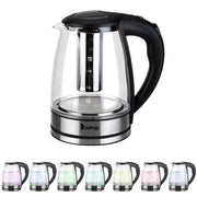 HD-1861-A 220V 2000W 1.8L Electric Glass Kettle UK Plug