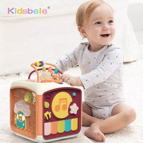 Baby Cube Toddler 7 in 1 Educational Shape Sorter Musical Toy