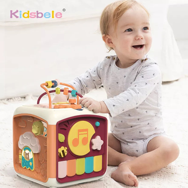 Baby Cube Toddler 7 in 1 Educational Shape Sorter Musical Toy