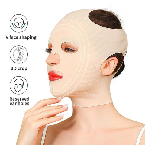 Sleeping Mask Face Slimming V-Face 360 Degree Facial Contour Shaping Lifting Bandage Women's Skin Care