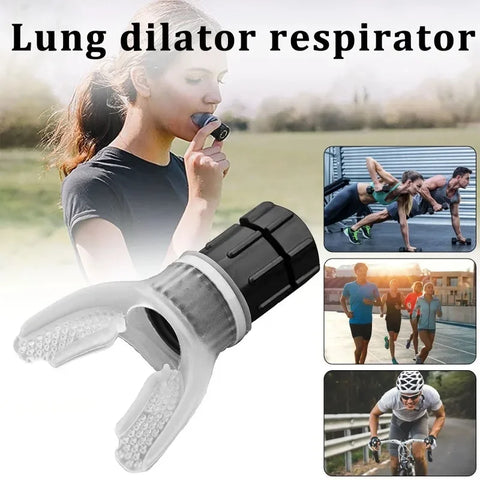 1PC Sports Breathing Trainer Exercise Lung Mouthpiece Respirator Fitness Equipment