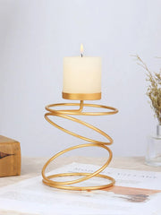 Luxury Style Metal Golden Color Candle Holders