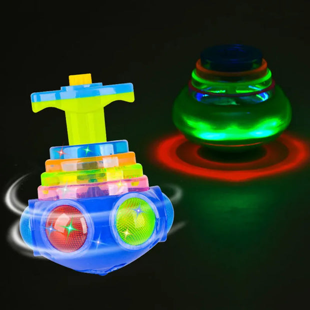 Luminous Light Music Rotating Gyro Fidget Spinning Top Toy