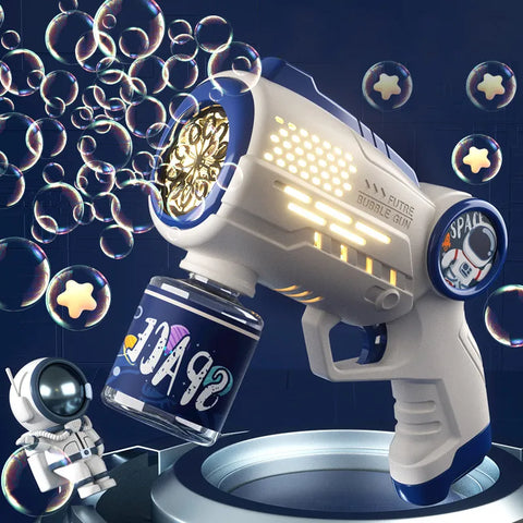 Electric Automatic Light Bubble Machine Gun