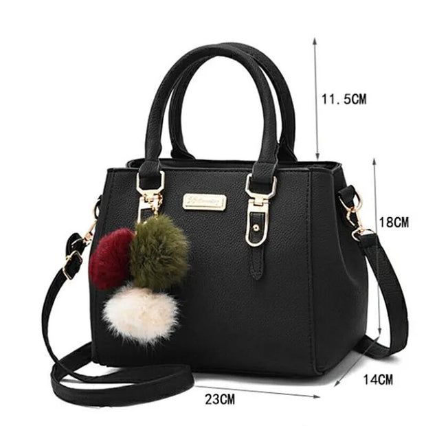 Women Vintage Plush Tassel Shoulder Crossbody Bag