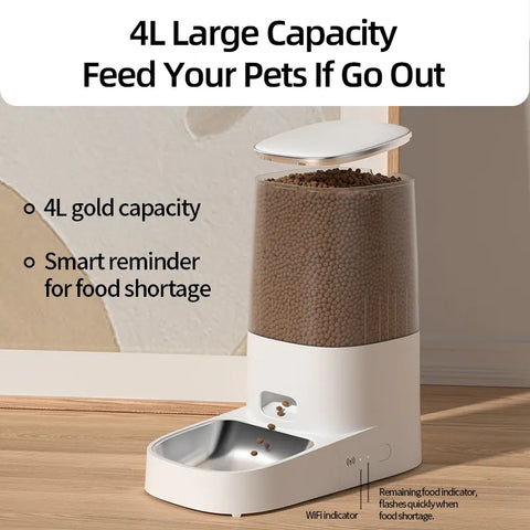 Automatic Pet Smart Food Kibble Dispenser Feeder