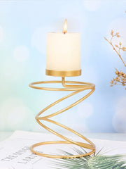 Luxury Style Metal Golden Color Candle Holders