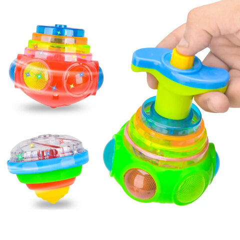 Luminous Light Music Rotating Gyro Fidget Spinning Top Toy