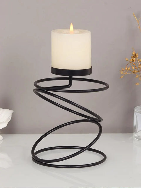 Luxury Style Metal Golden Color Candle Holders