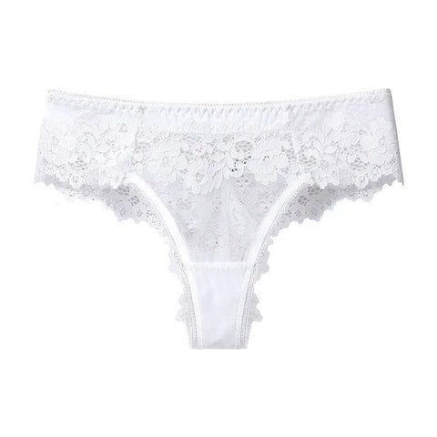 Sexy Black Lace Panties Women Low-waist Underwear, Ladies G String Breathable Lingerie Temptation Embroidery Intimates