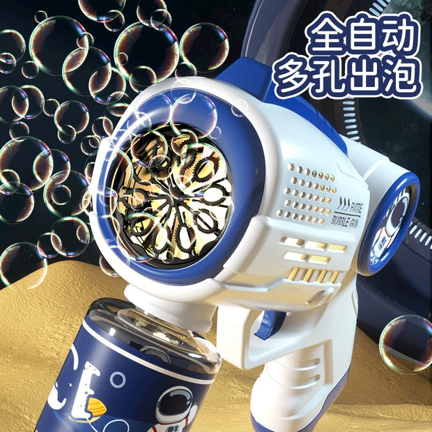 Electric Automatic Light Bubble Machine Gun