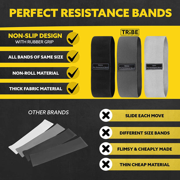 Fabric Resistance Hip Booty Elastic Workout Bands