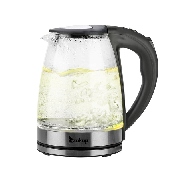 HD-1861-A 220V 2000W 1.8L Electric Glass Kettle UK Plug